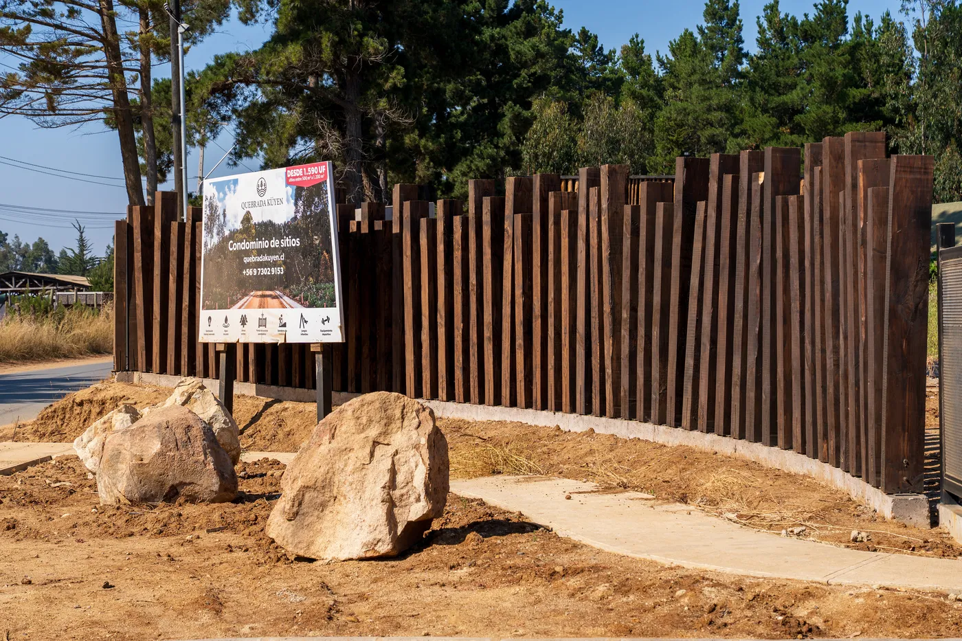 Quebrada Küyen — construcción